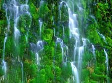 Водопад Мосбрей (Mossbrae Falls) Дансмьюир, Калифорниия, США