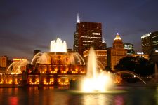 Букингемский фонтан (Buckingham Fountain), Чикаго (штат Иллинойс, США)