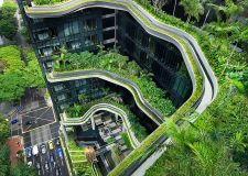 Отель Parkroyal on Pickering с вертикальным зелёным парком, Сингапур